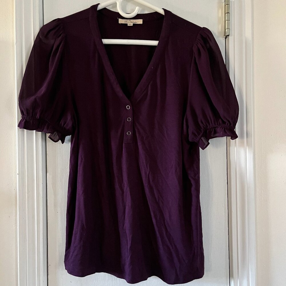 Les Serein Mixed Media Top
